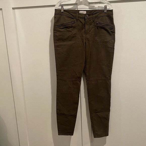 William Rast Pants Women 30 Olive Green Jane Skinny Cargo Pockets Stretch Jeans - Picture 4 of 15